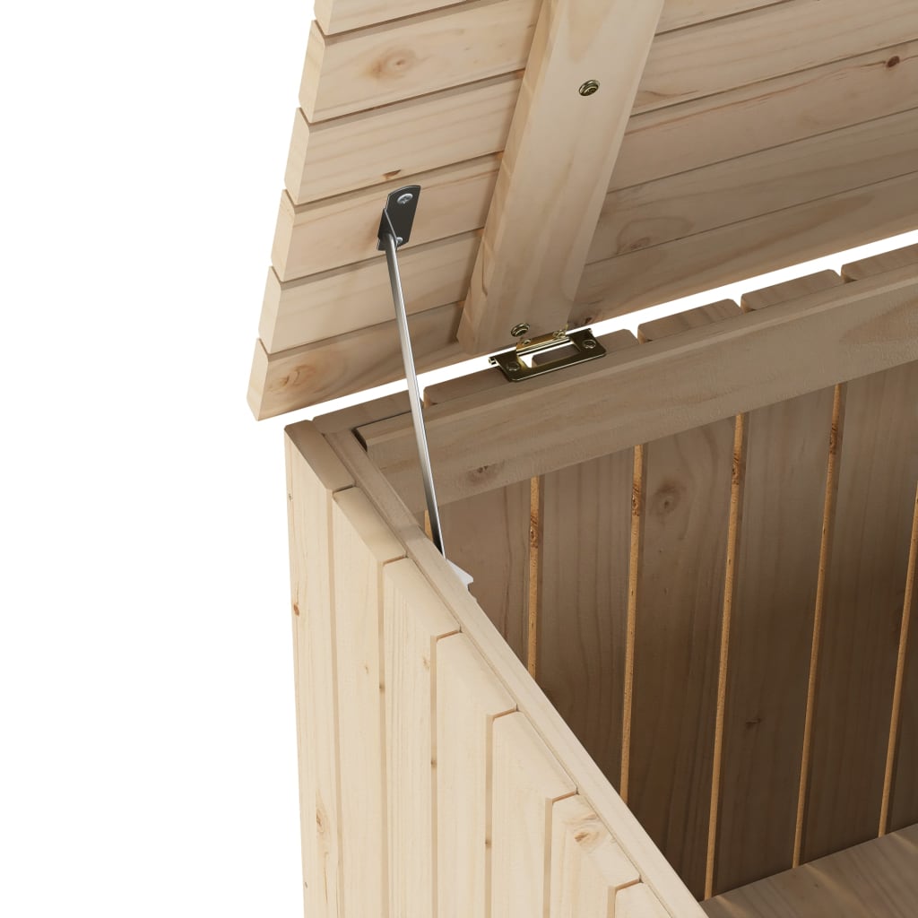 Rana tömör fenyőfa tárolóláda fedéllel 60 x 49 x 54 cm