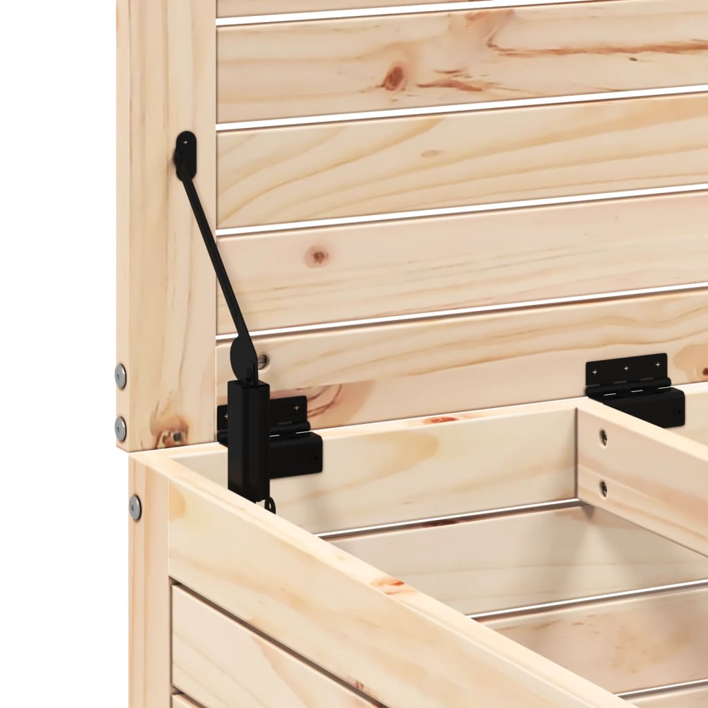 Tömör fenyőfa kerti lábzsámoly 62 x 63,5 x 53,5 cm