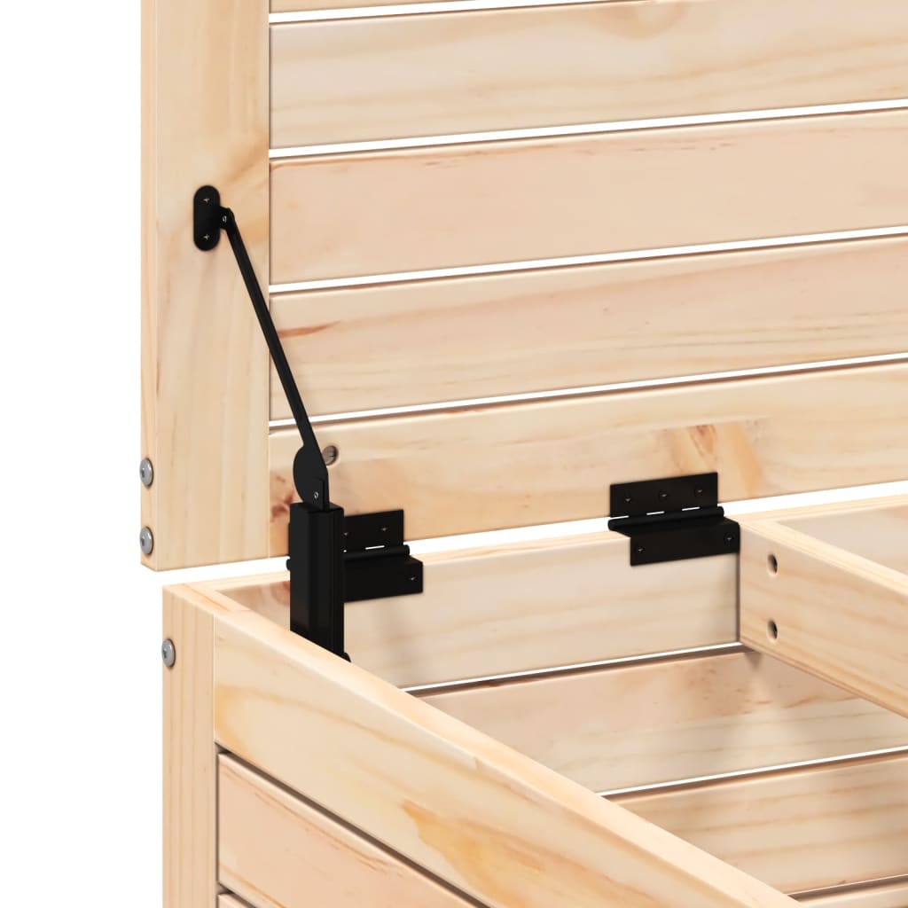 Tömör fenyőfa kerti lábzsámoly párnával