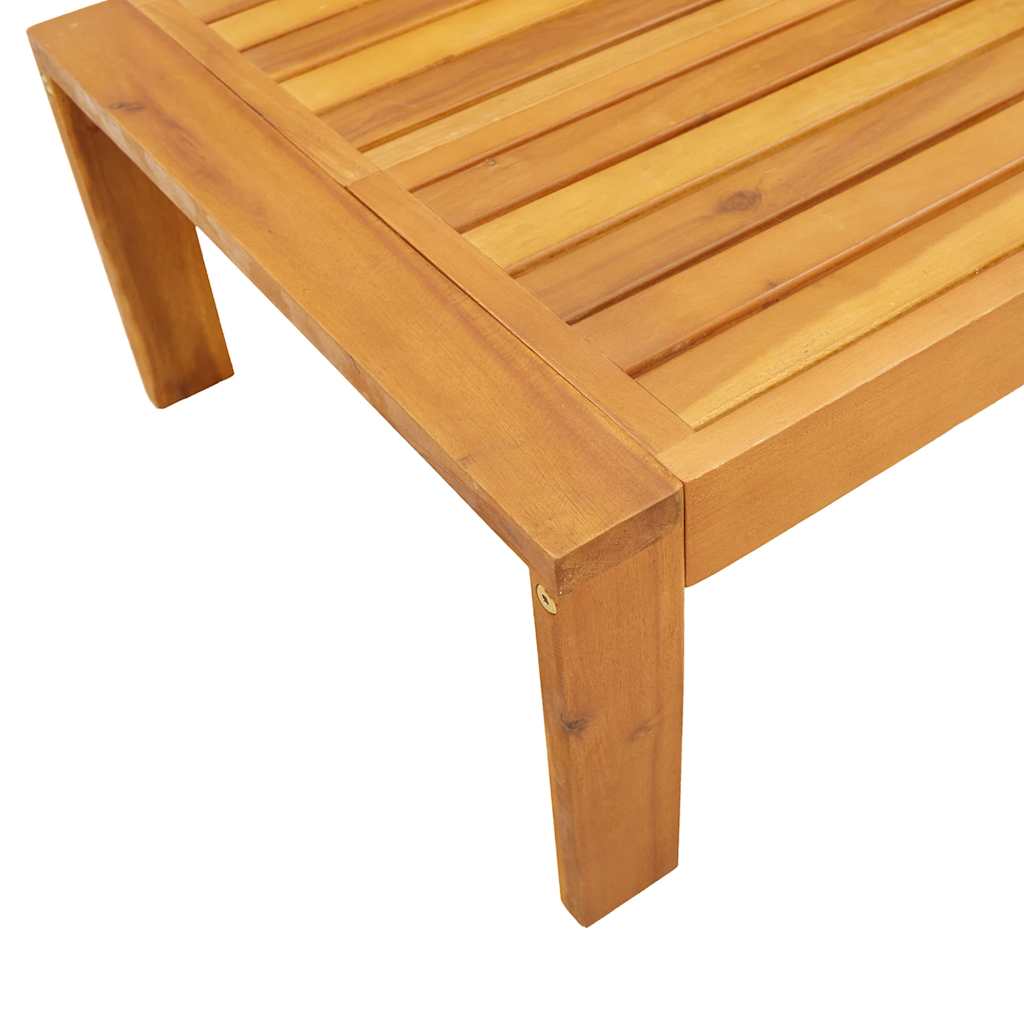Tömör akácfa kerti asztal 100 x 50 x 27 cm