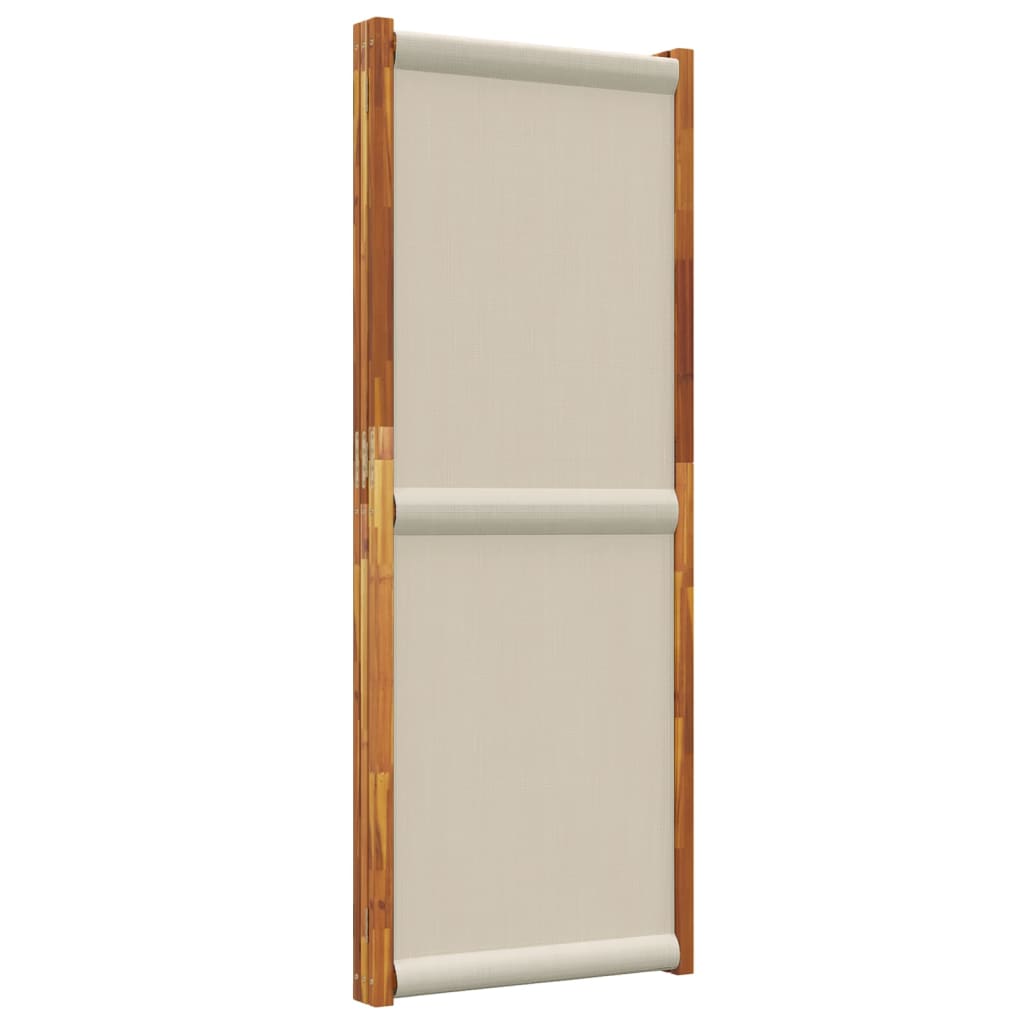 Világosszürke 3 paneles térelválasztó 210 x 180 cm