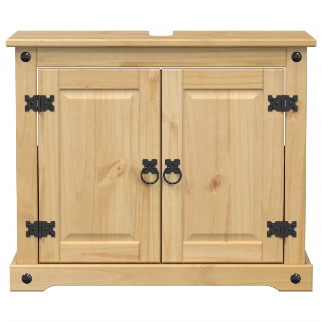 Corona tömör fenyőfa fürdőszobai mosdószekrény 73 x 33 x 60 cm Corona tömör fenyőfa fürdőszobai mosdószekrény 73 x 33 x 60 cm