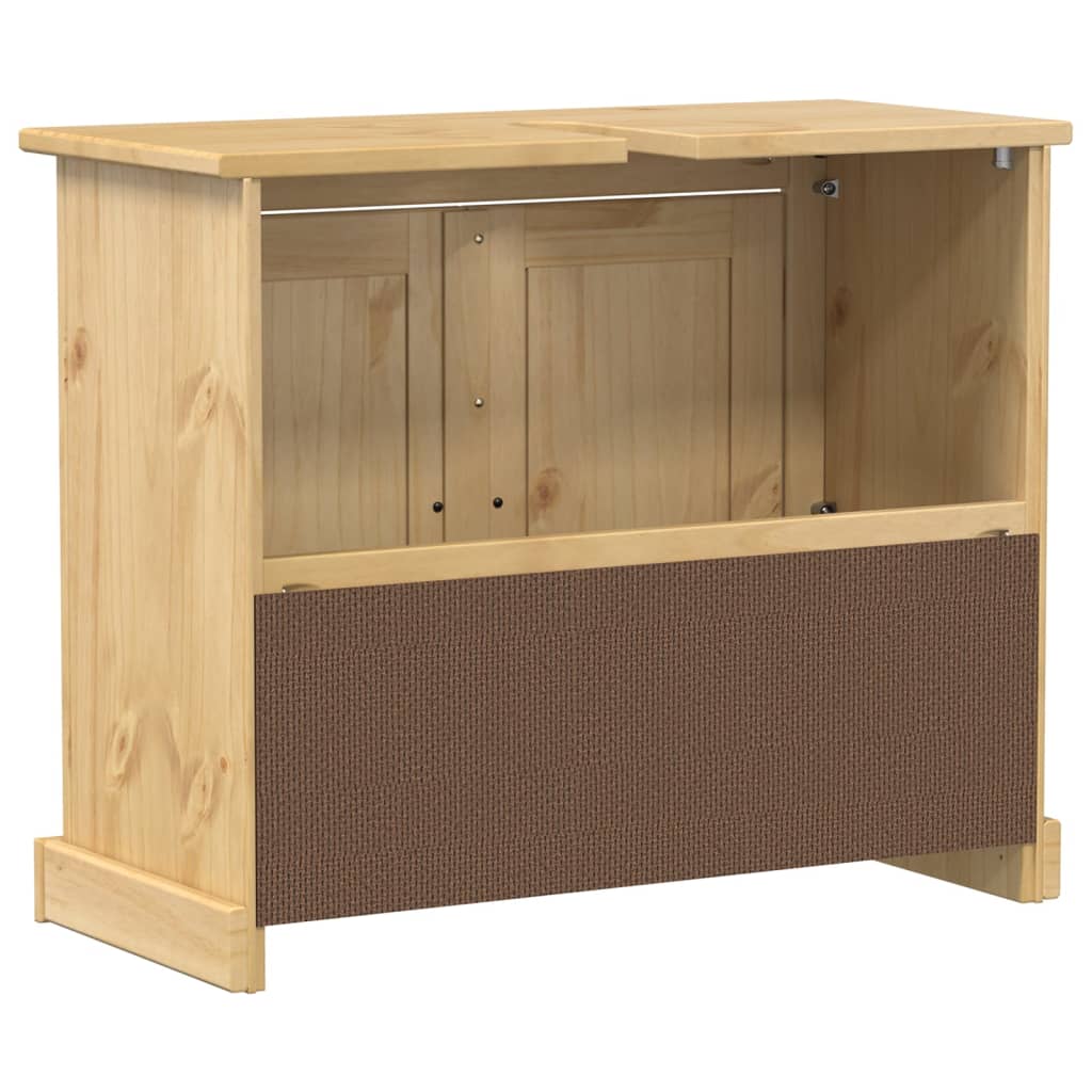 Corona tömör fenyőfa fürdőszobai mosdószekrény 73 x 33 x 60 cm Corona tömör fenyőfa fürdőszobai mosdószekrény 73 x 33 x 60 cm