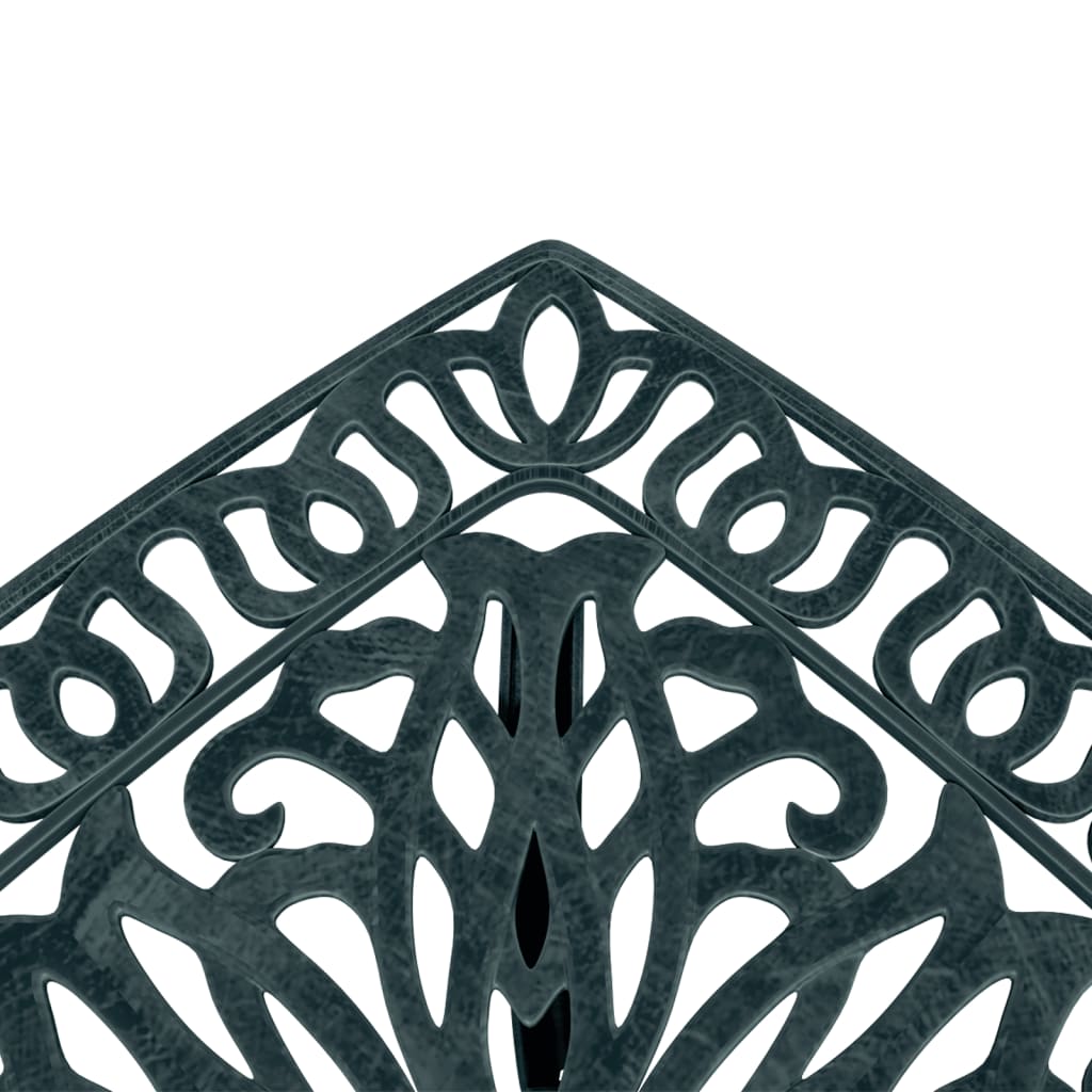 Zöld öntött alumínium kerti asztal 53 x 53 x 53 cm