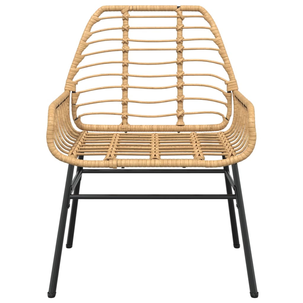 2 db barna polyrattan kerti szék