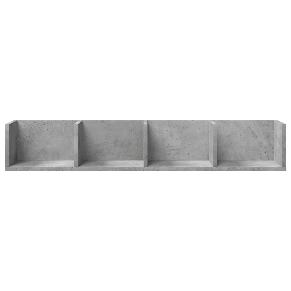 2 db betonszürke szerelt fa faliszekrény 99x18x16,5 cm 2 db betonszürke szerelt fa faliszekrény 99x18x16,5 cm