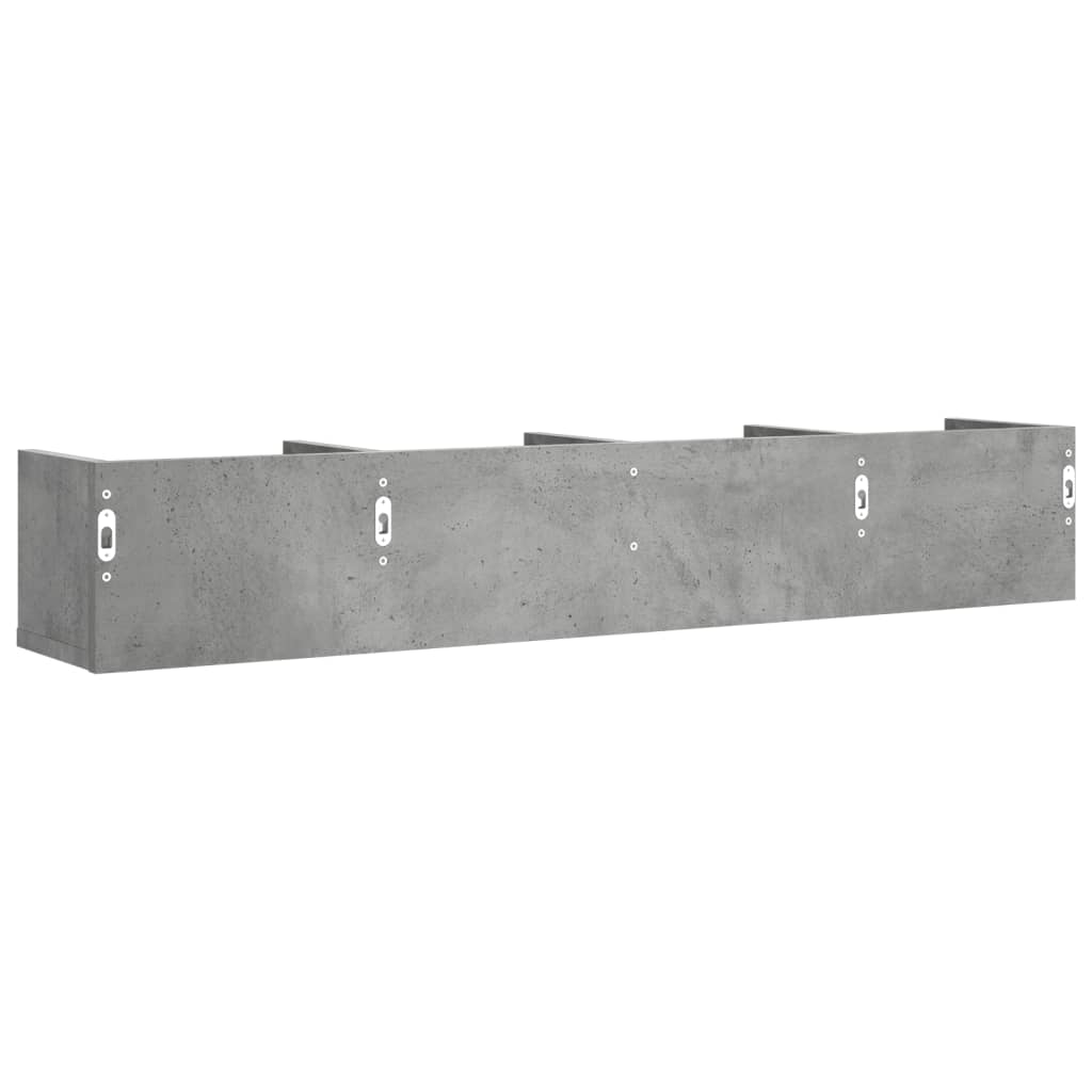 2 db betonszürke szerelt fa faliszekrény 99x18x16,5 cm 2 db betonszürke szerelt fa faliszekrény 99x18x16,5 cm