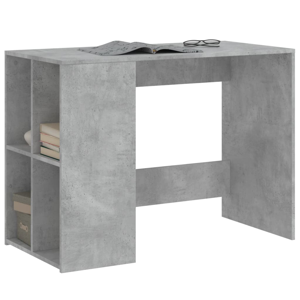 Betonszürke szerelt fa íróasztal 102x50x75 cm Betonszürke szerelt fa íróasztal 102x50x75 cm