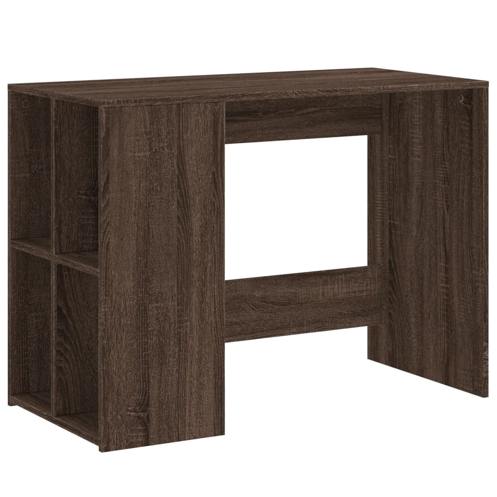 Barna tölgyszínű szerelt fa íróasztal 102x50x75 cm Barna tölgyszínű szerelt fa íróasztal 102x50x75 cm