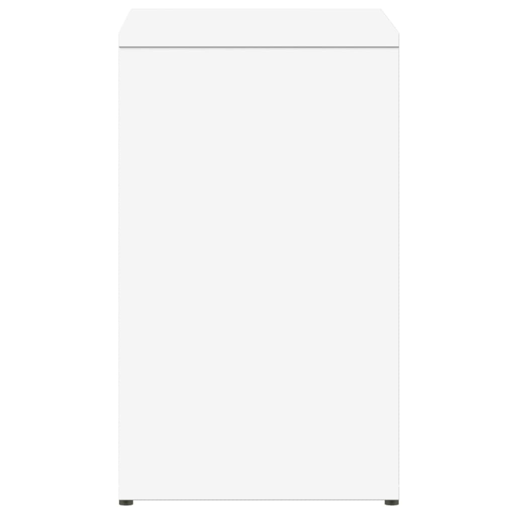 2 db fehér forgácslap kisasztal 50 x 30 x 50 cm