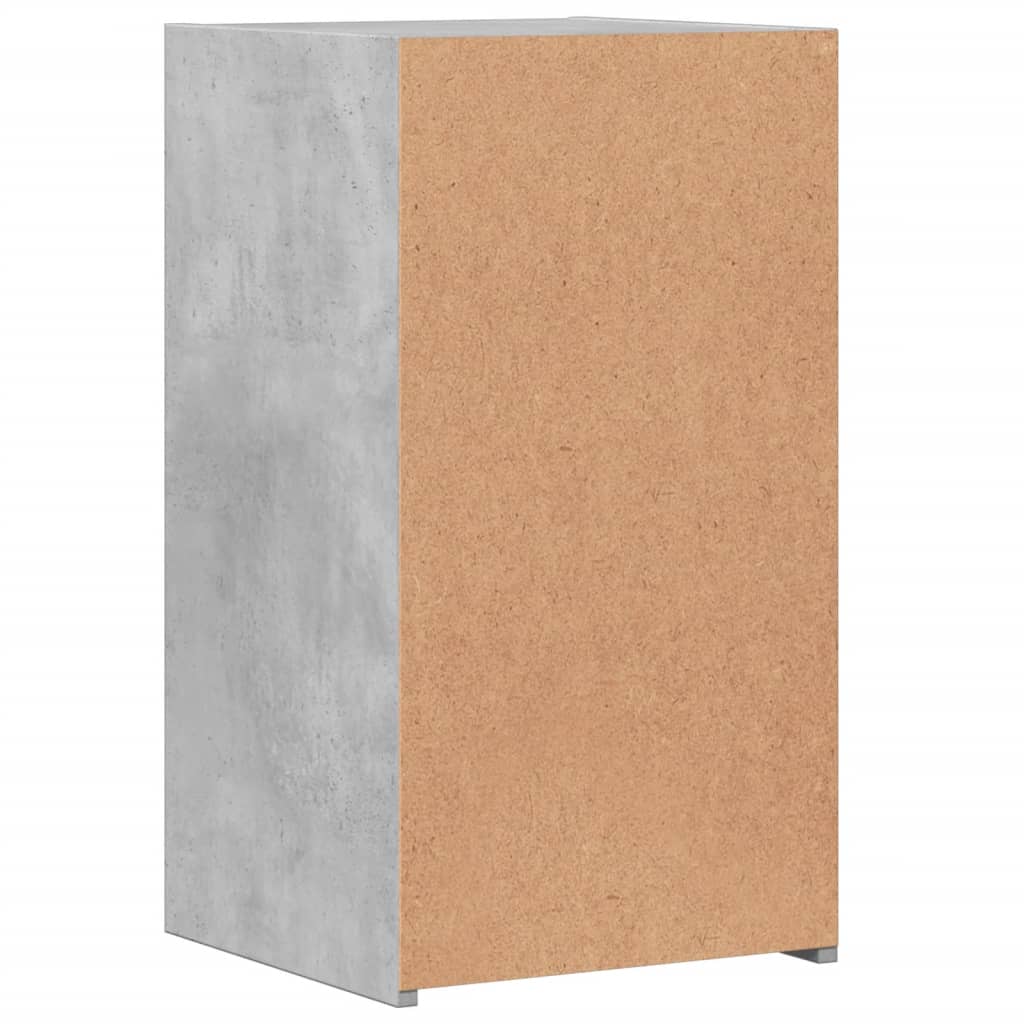 2 db betonszürke szerelt fa éjjeliszekrény 35 x 34 x 65 cm