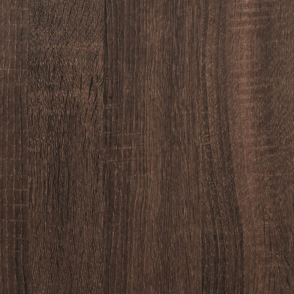 Barna tölgy színű szerelt fa konyhaszekrény 35 x 50 x 180 cm