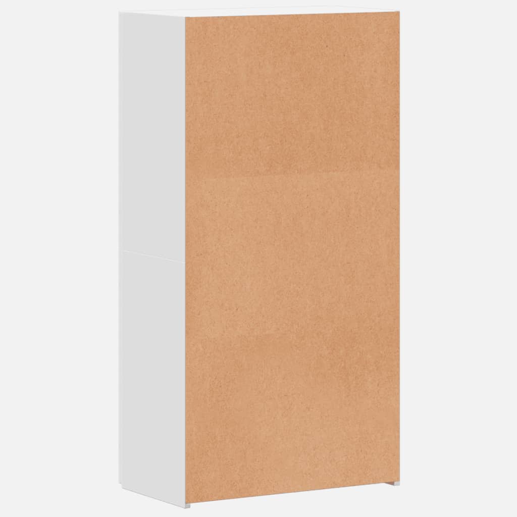 Fehér szerelt fa irattartó szekrény 60 x 32 x 115 cm