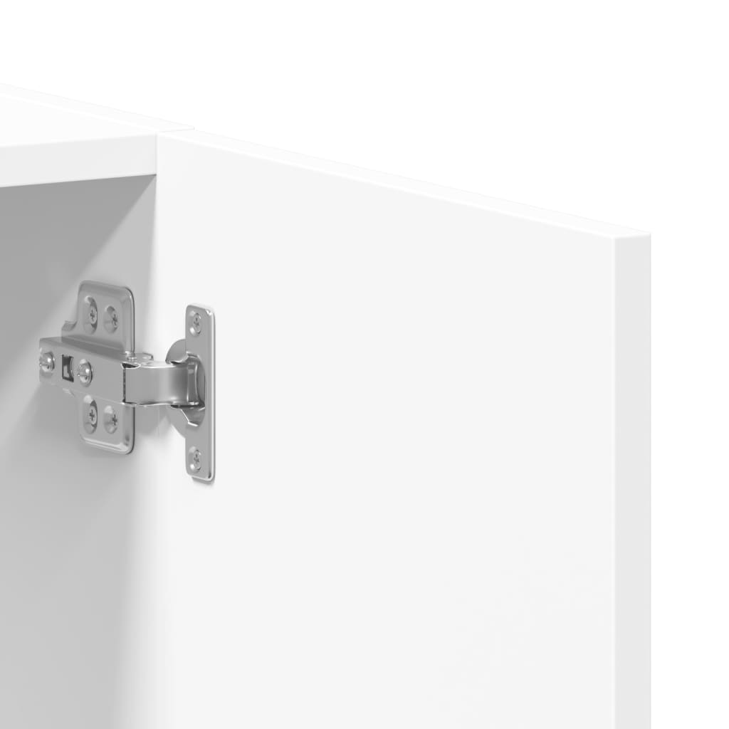 Fehér szerelt fa irattartó szekrény 60 x 32 x 115 cm