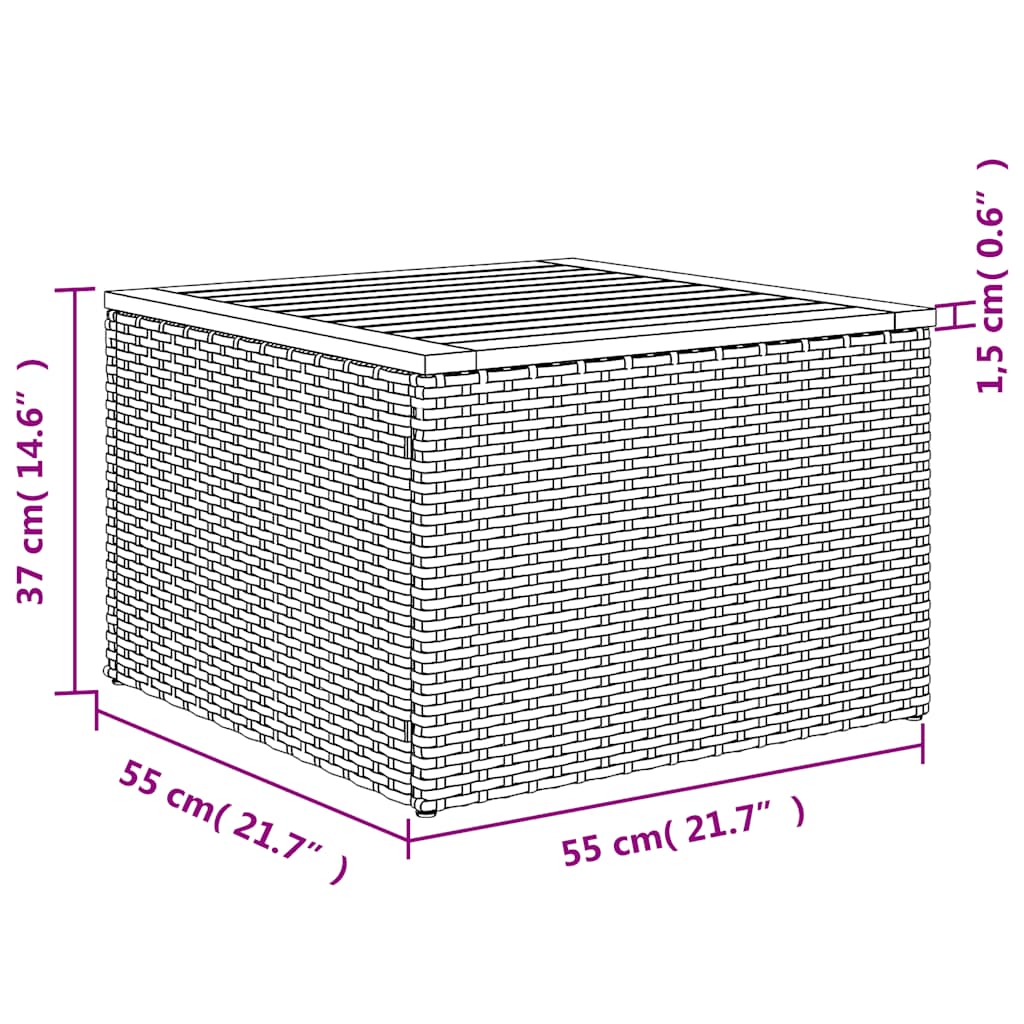14 db szürke polyrattan kerti kanapégarnitúra párnákkal