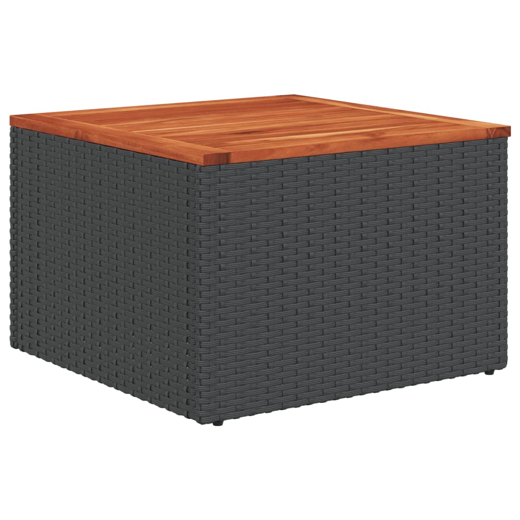 11 részes fekete polyrattan kerti ülőgarnitúra párnákkal 11 részes fekete polyrattan kerti ülőgarnitúra párnákkal