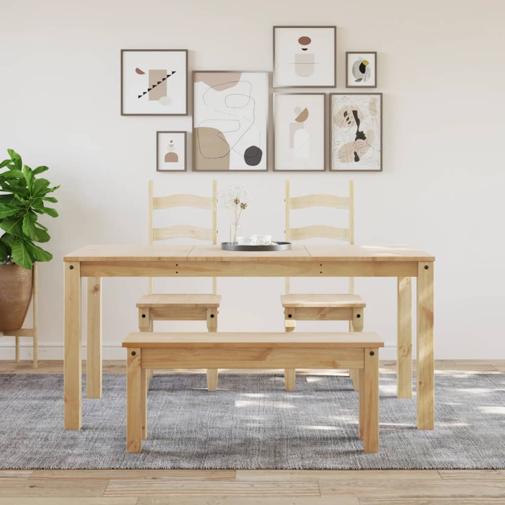 Panama tömör fenyőfa étkezőpad 105 x 30 x 45 cm Panama tömör fenyőfa étkezőpad 105 x 30 x 45 cm
