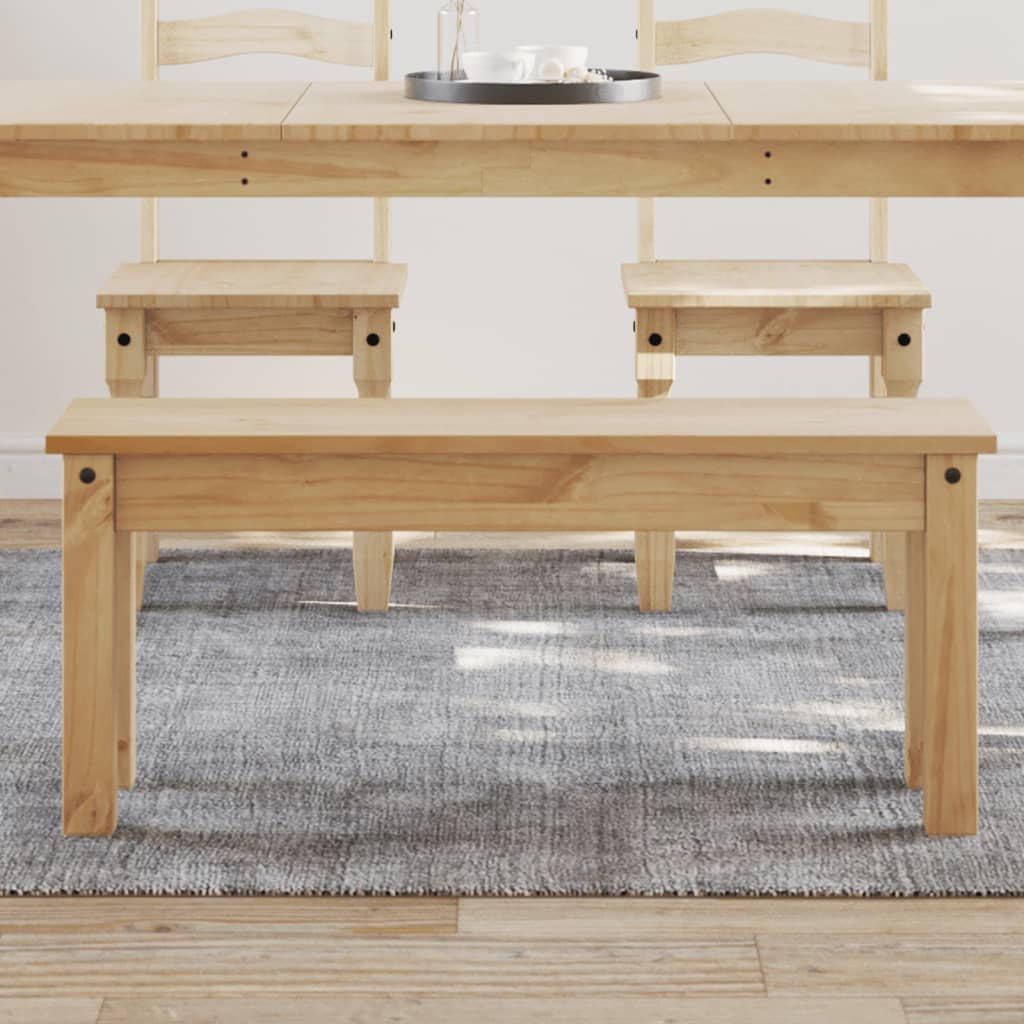 Panama tömör fenyőfa étkezőpad 105 x 30 x 45 cm Panama tömör fenyőfa étkezőpad 105 x 30 x 45 cm