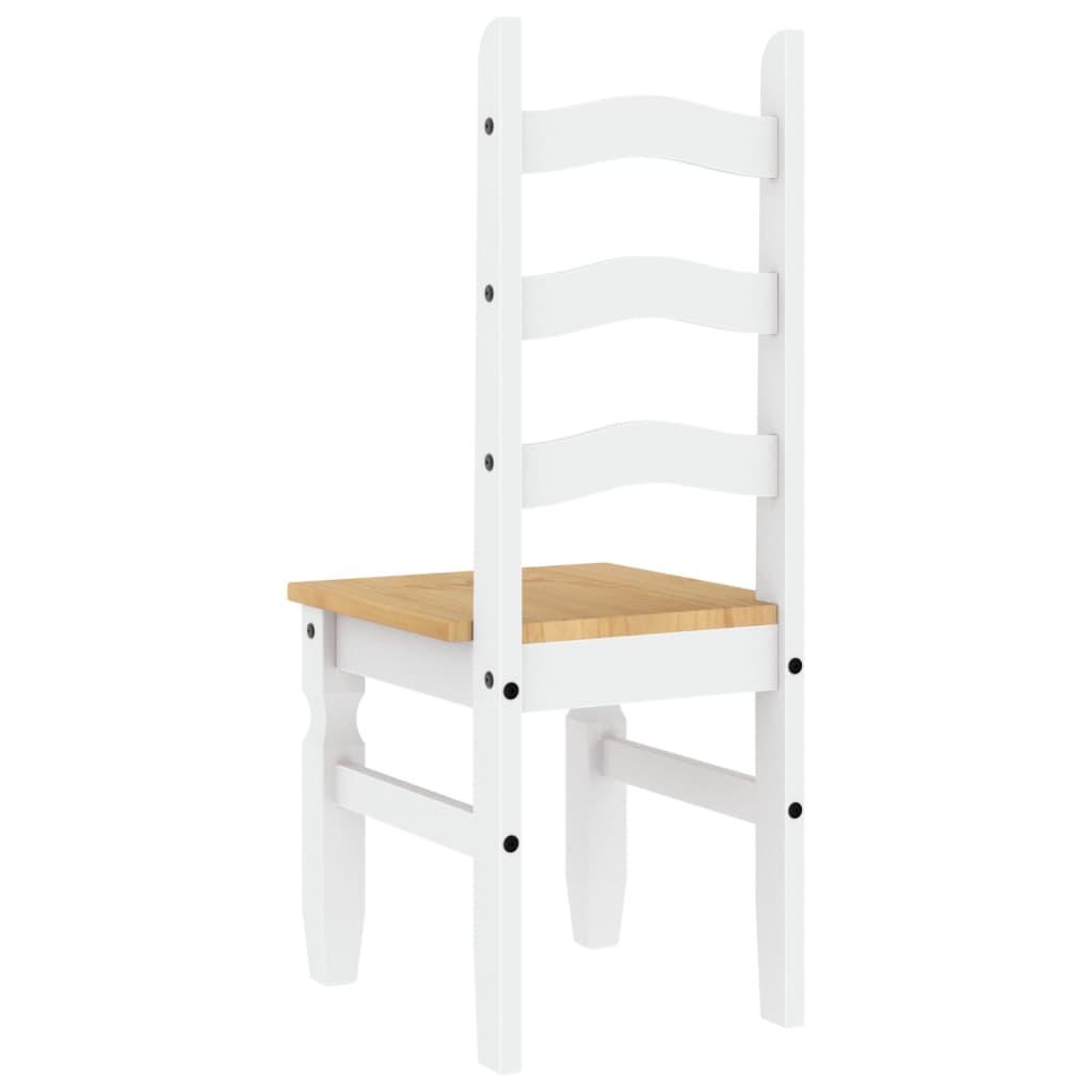 Corona 2 db fehér tömör fenyőfa étkezőszék 42 x 47 x 107 cm