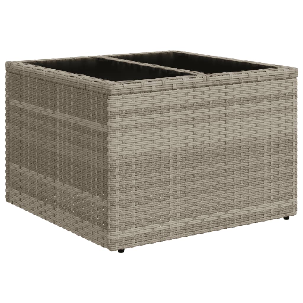 8 részes világosszürke polyrattan kerti ülőgarnitúra párnával 8 részes világosszürke polyrattan kerti ülőgarnitúra párnával