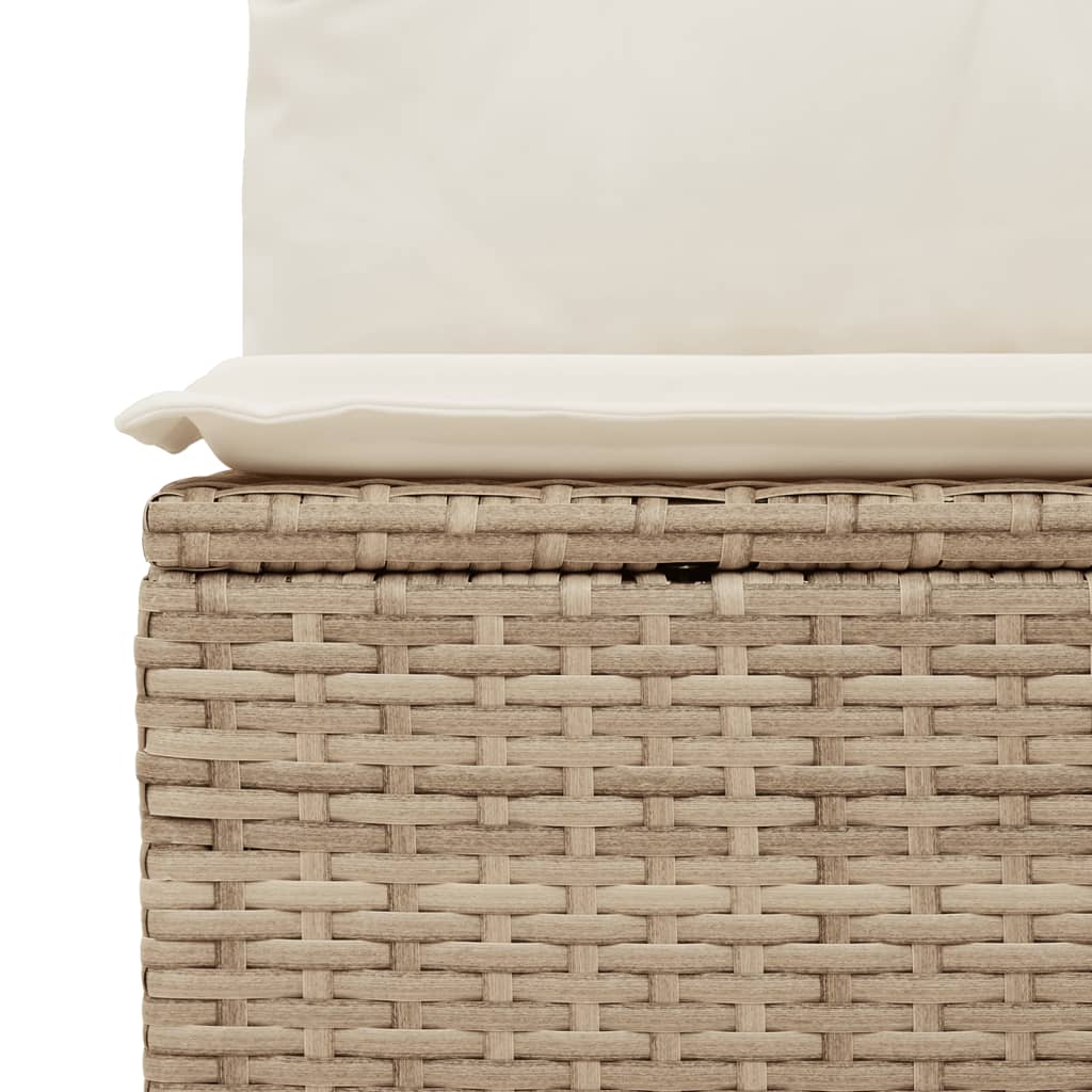 10 részes bézs polyrattan kerti ülőgarnitúra párnával 10 részes bézs polyrattan kerti ülőgarnitúra párnával