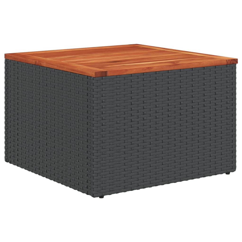 6 részes fekete polyrattan kerti ülőgarnitúra párnákkal 6 részes fekete polyrattan kerti ülőgarnitúra párnákkal