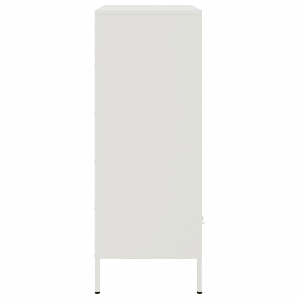 Fehér acél magasszekrény 68 x 39 x 101,5 cm