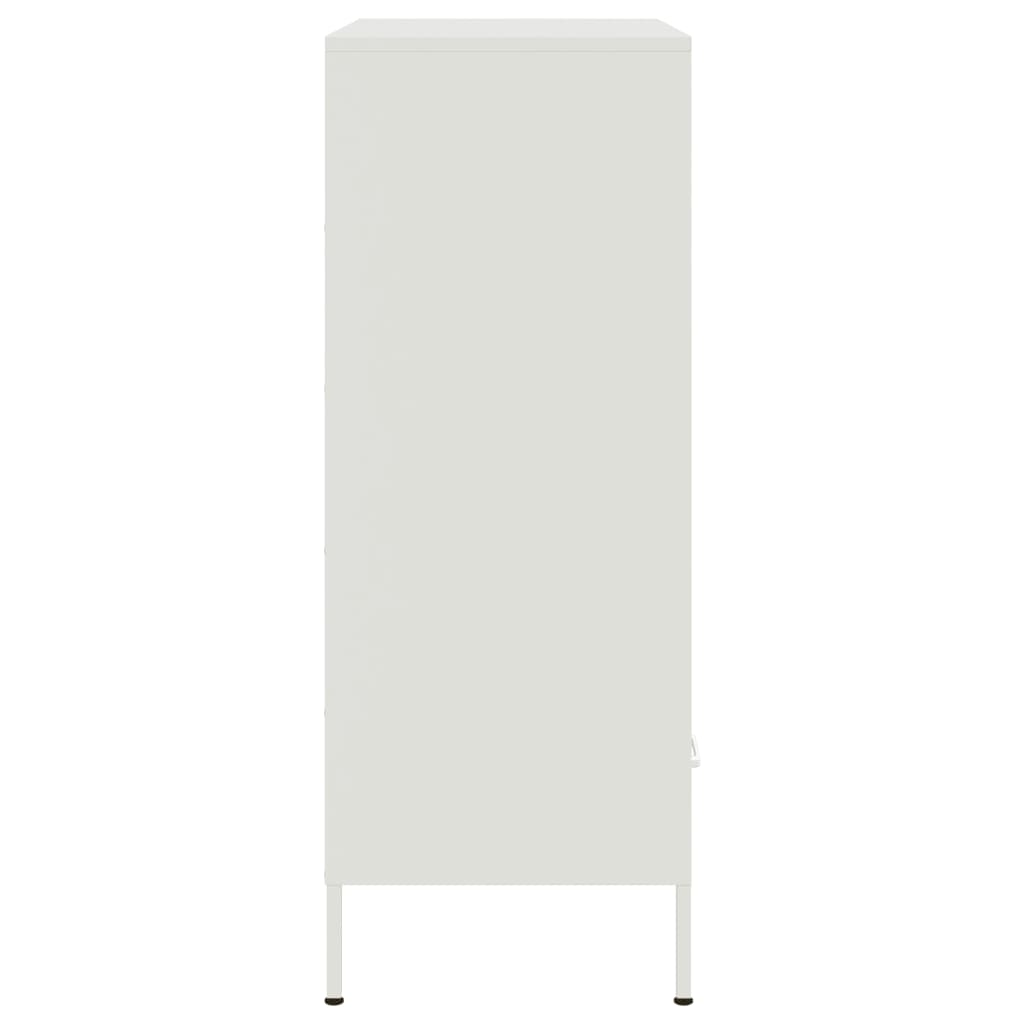 Fehér acél magasszekrény 68 x 39 x 101,5 cm