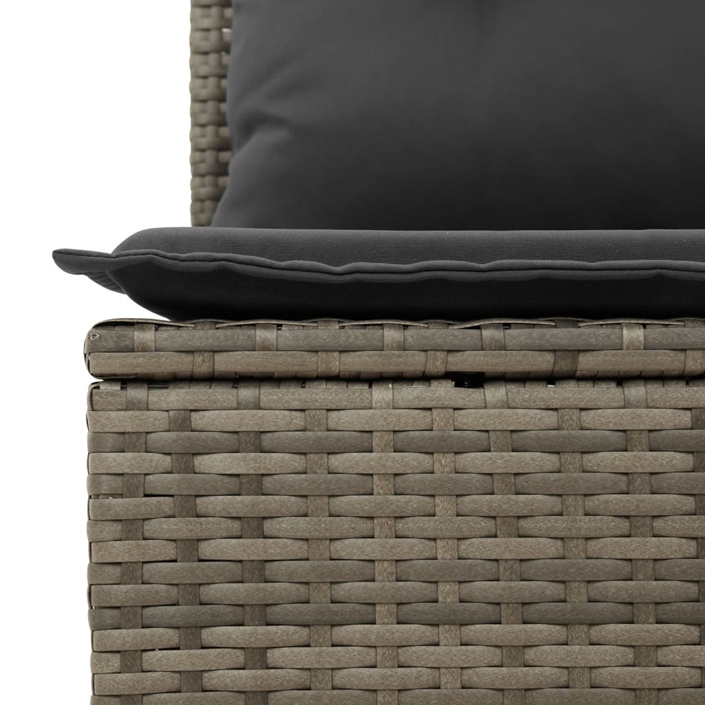 11 részes szürke polyrattan kerti ülőgarnitúra párnákkal 11 részes szürke polyrattan kerti ülőgarnitúra párnákkal