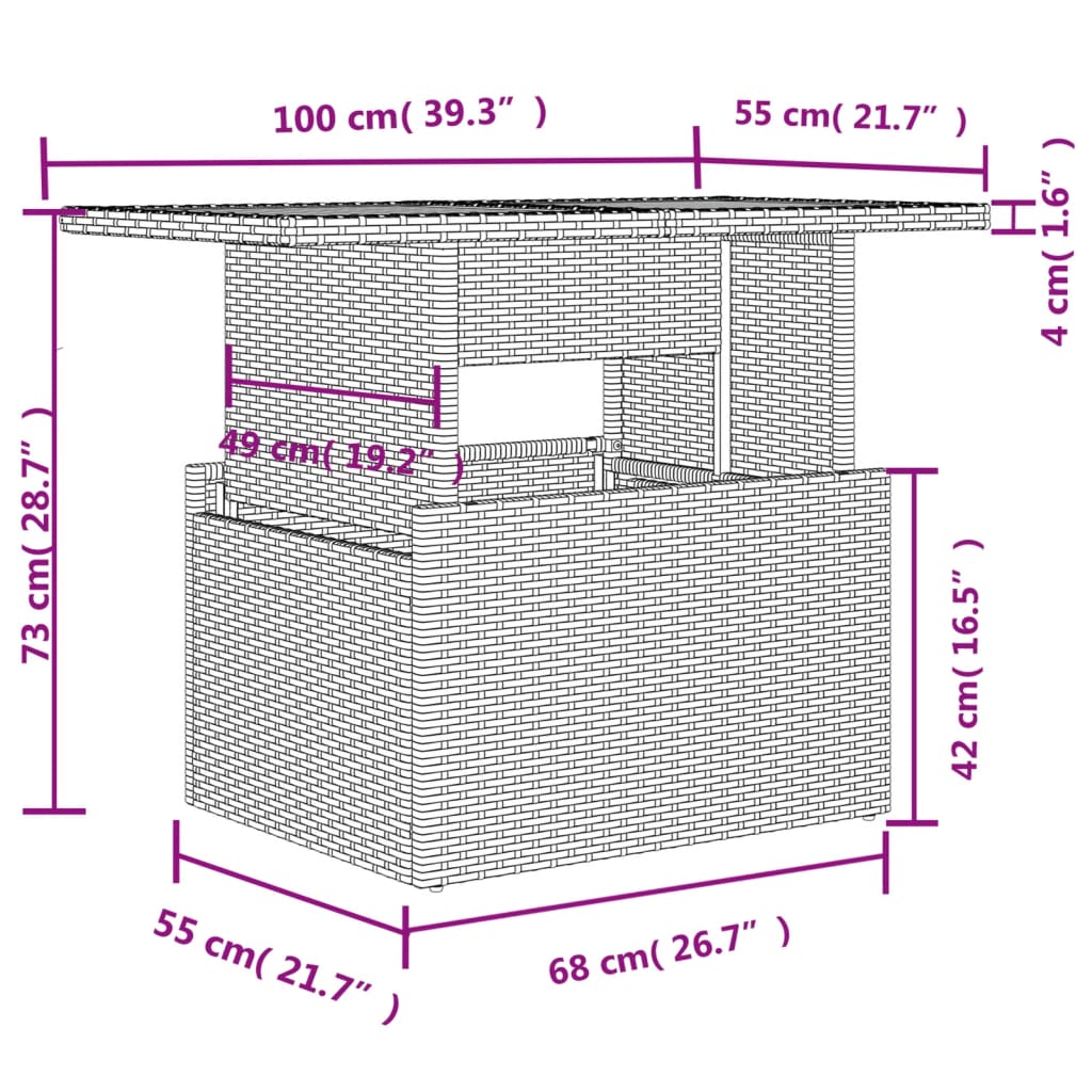 11 részes szürke polyrattan kerti ülőgarnitúra párnákkal 11 részes szürke polyrattan kerti ülőgarnitúra párnákkal