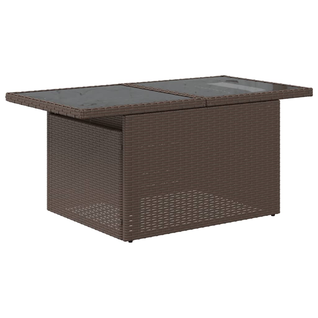 6 részes barna polyrattan kerti ülőgarnitúra párnával 6 részes barna polyrattan kerti ülőgarnitúra párnával