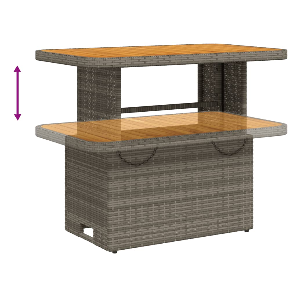 2 részes szürke polyrattan kerti kanapészett párnákkal 2 részes szürke polyrattan kerti kanapészett párnákkal