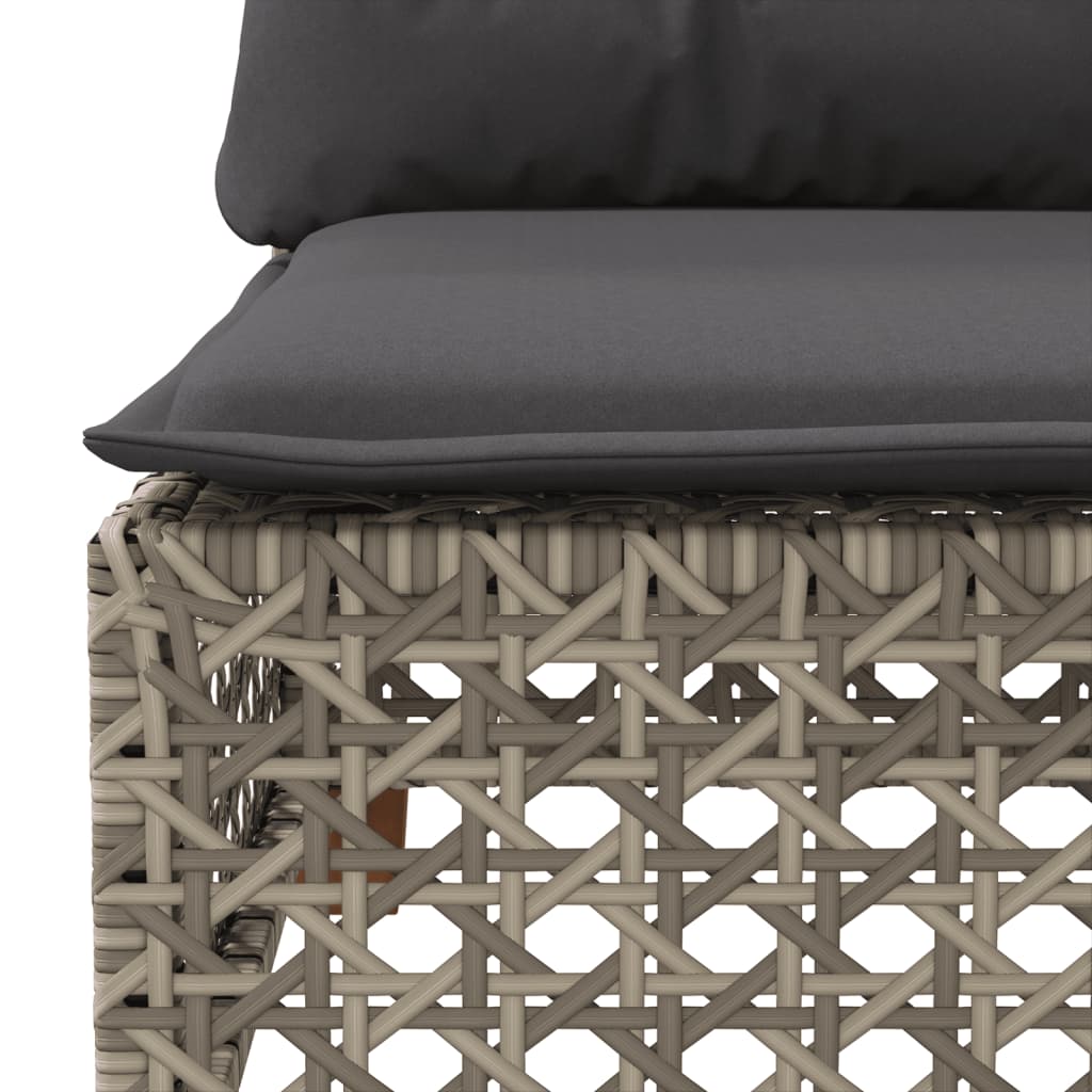 10 részes szürke polyrattan kerti ülőgarnitúra párnákkal 10 részes szürke polyrattan kerti ülőgarnitúra párnákkal