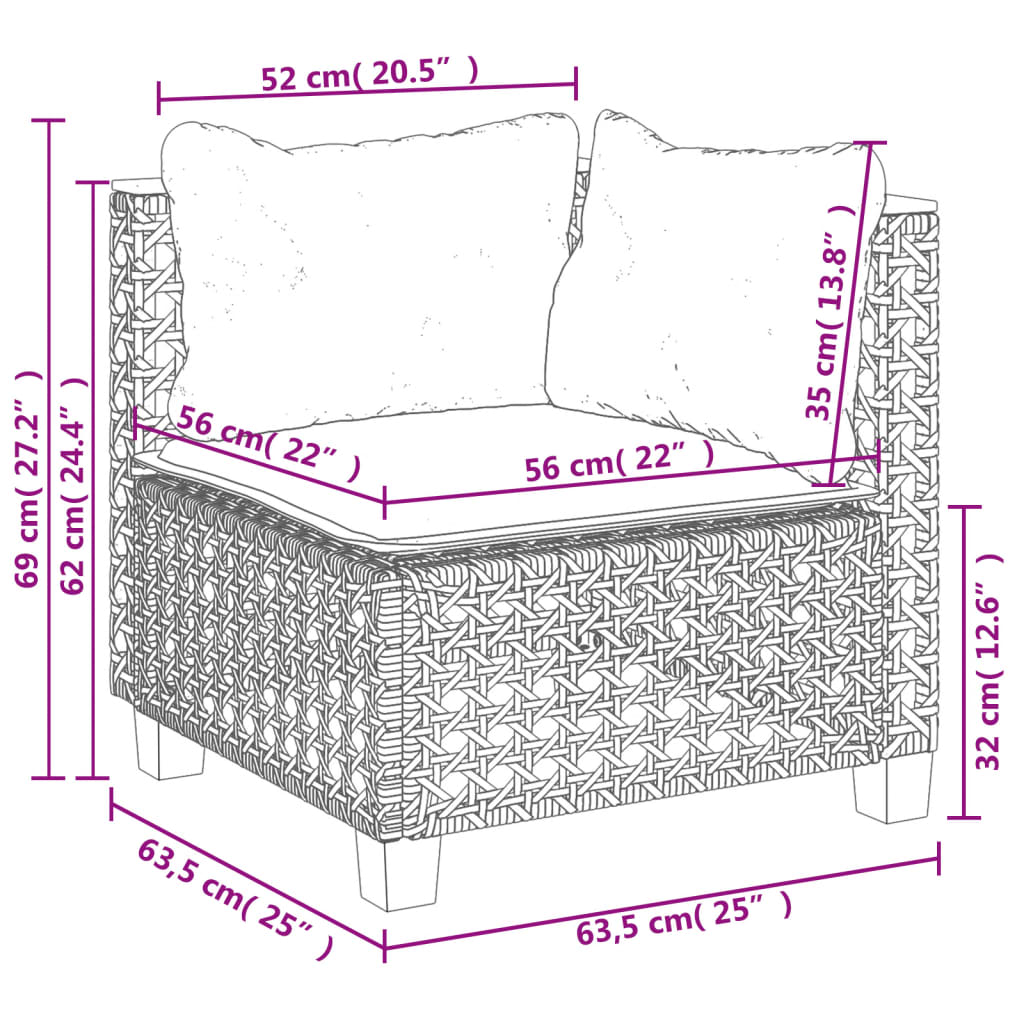 10 részes szürke polyrattan kerti ülőgarnitúra párnákkal 10 részes szürke polyrattan kerti ülőgarnitúra párnákkal
