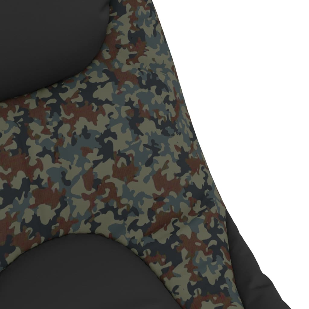 Terepszínű összecsukható horgászágy állítható sárgyűjtő lábbal