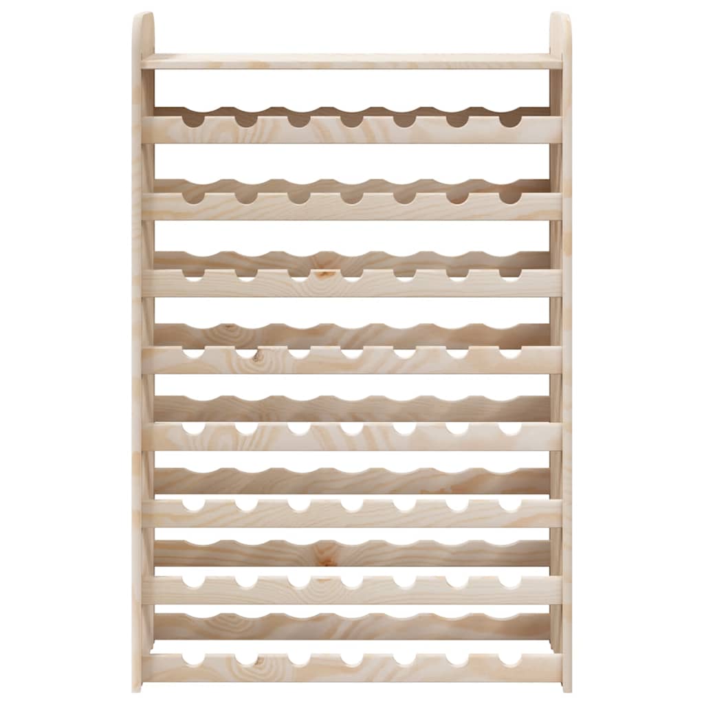 Tömör fenyőfa bortartó állvány tetővel 72,5 x 25 x 111,5 cm