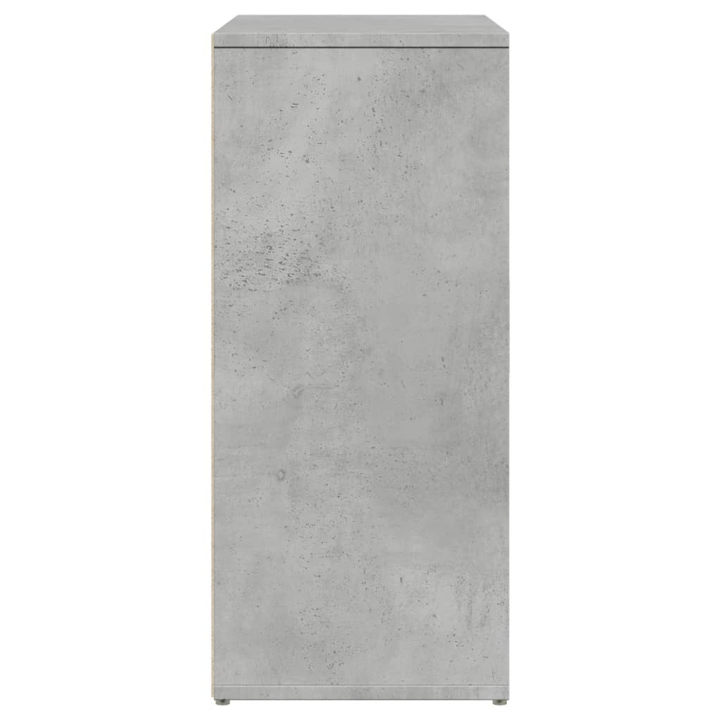 2 db betonszürke szerelt fa tálalószekrény 60 x 31 x 70 cm