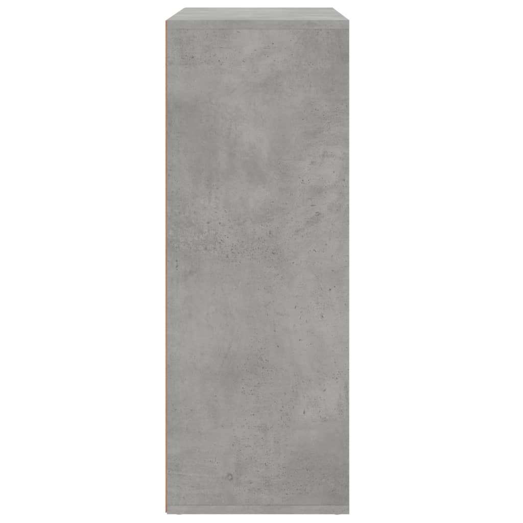 2 db betonszürke szerelt fa tálalószekrény 60 x 31 x 84 cm 2 db betonszürke szerelt fa tálalószekrény 60 x 31 x 84 cm