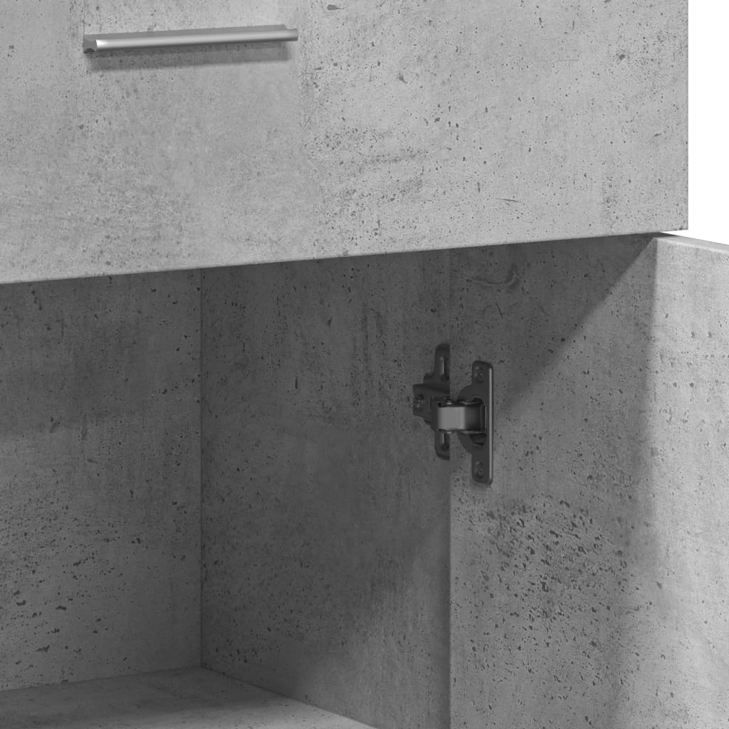 2 db betonszürke szerelt fa tálalószekrény 60 x 30 x 84 cm 2 db betonszürke szerelt fa tálalószekrény 60 x 30 x 84 cm