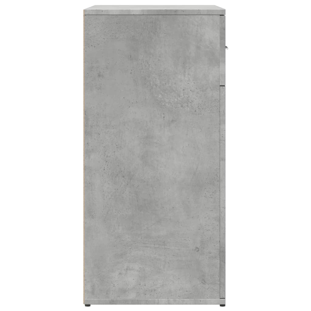 2 db betonszürke szerelt fa tálalószekrény 79 x 38 x 80 cm