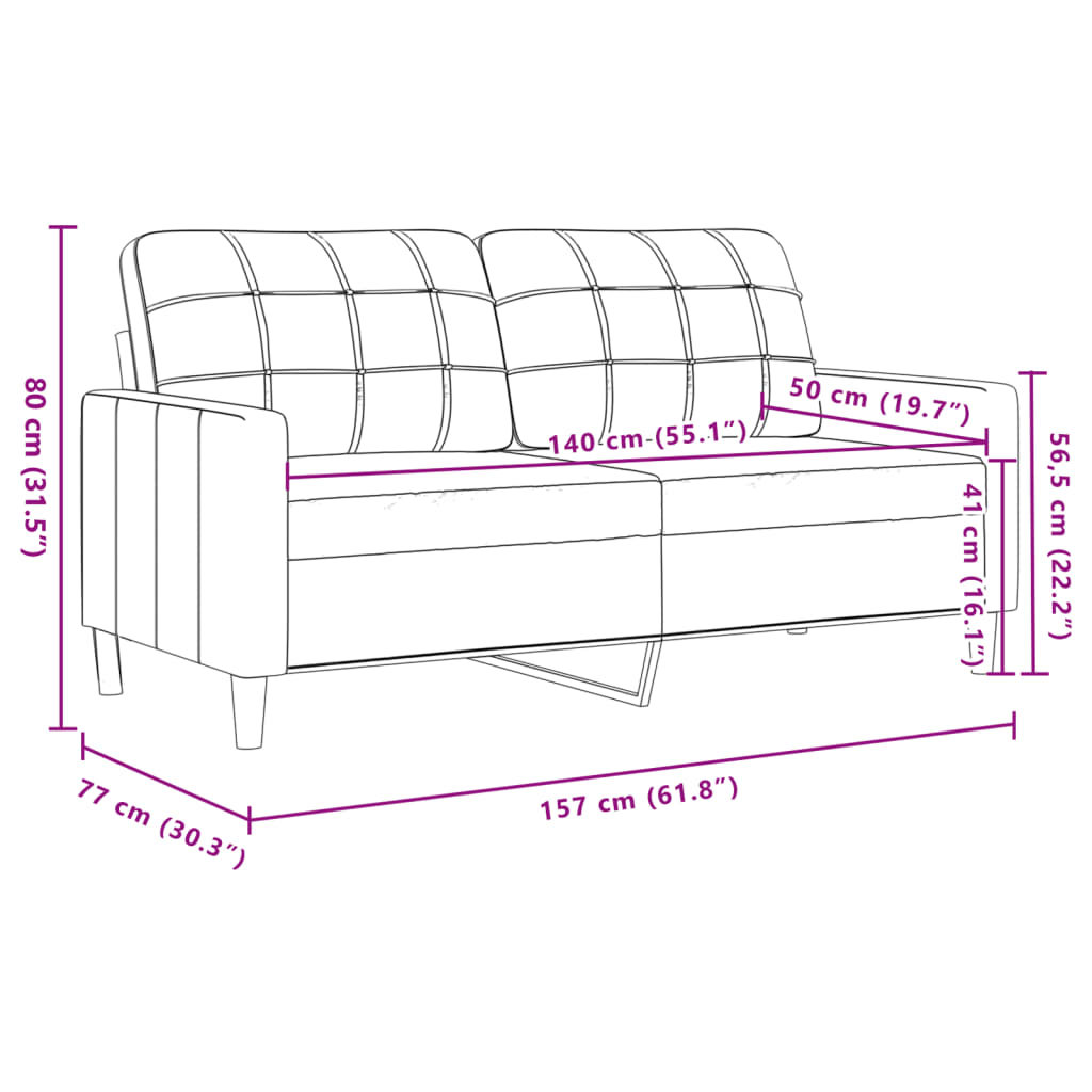 Kétszemélyes sötétzöld bársony kanapé 140 cm Kétszemélyes sötétzöld bársony kanapé 140 cm