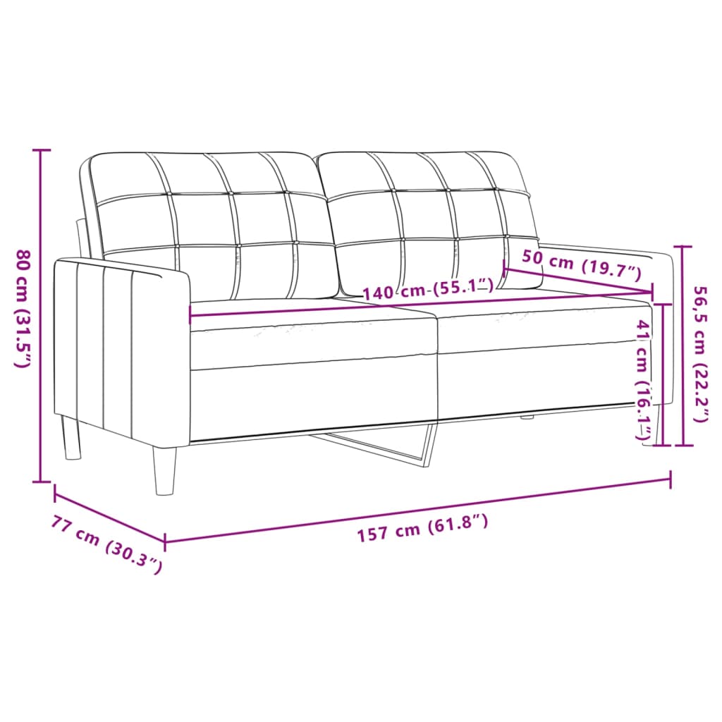 Kétszemélyes rózsaszín bársony kanapé 140 cm Kétszemélyes rózsaszín bársony kanapé 140 cm