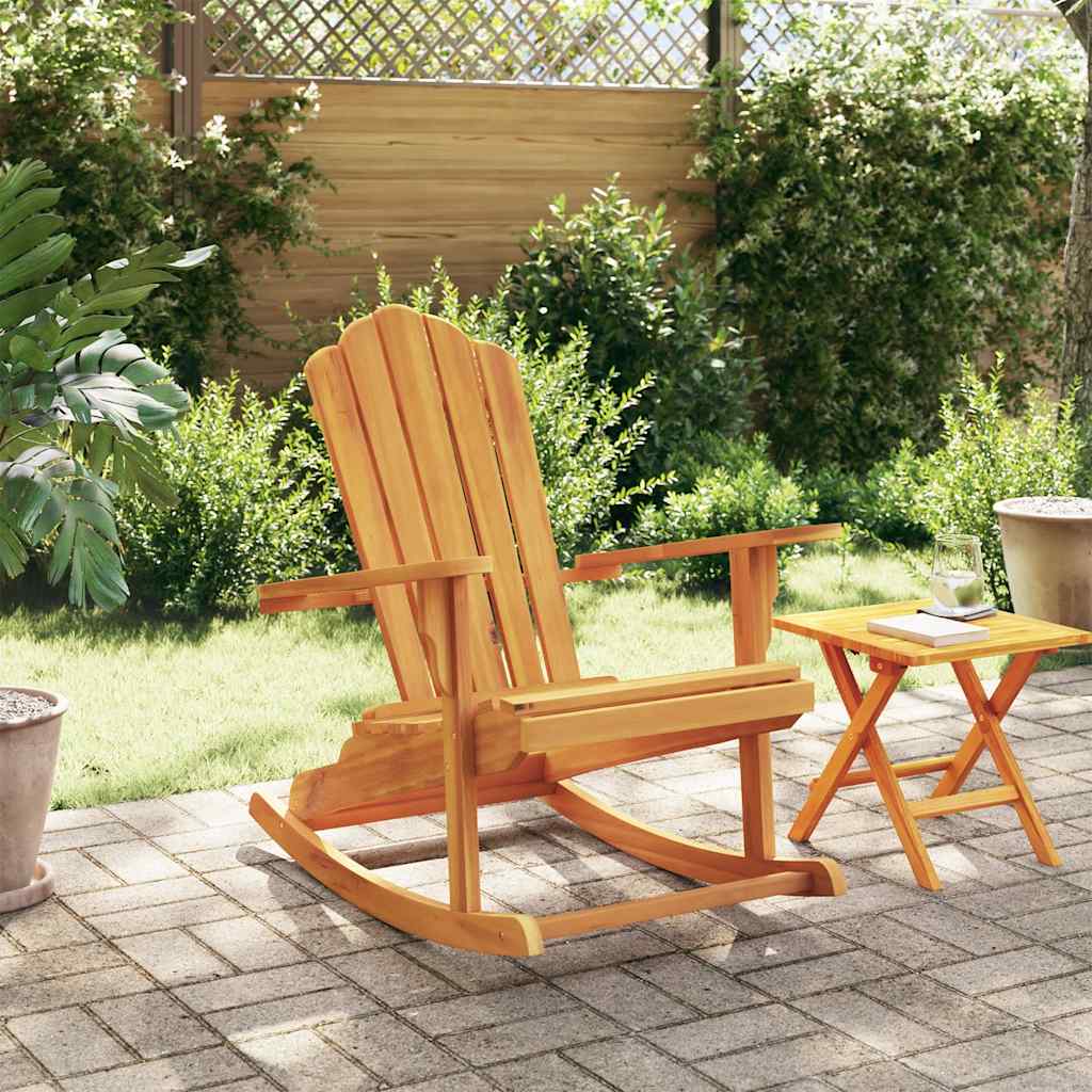 Tömör tíkfa kerti adirondack hintaszék