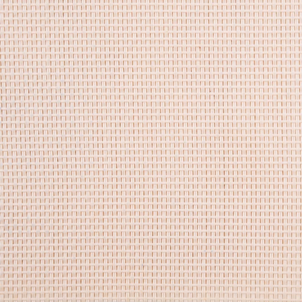 2 db krémszínű tömör akácfa és textilén napozóágy asztallal