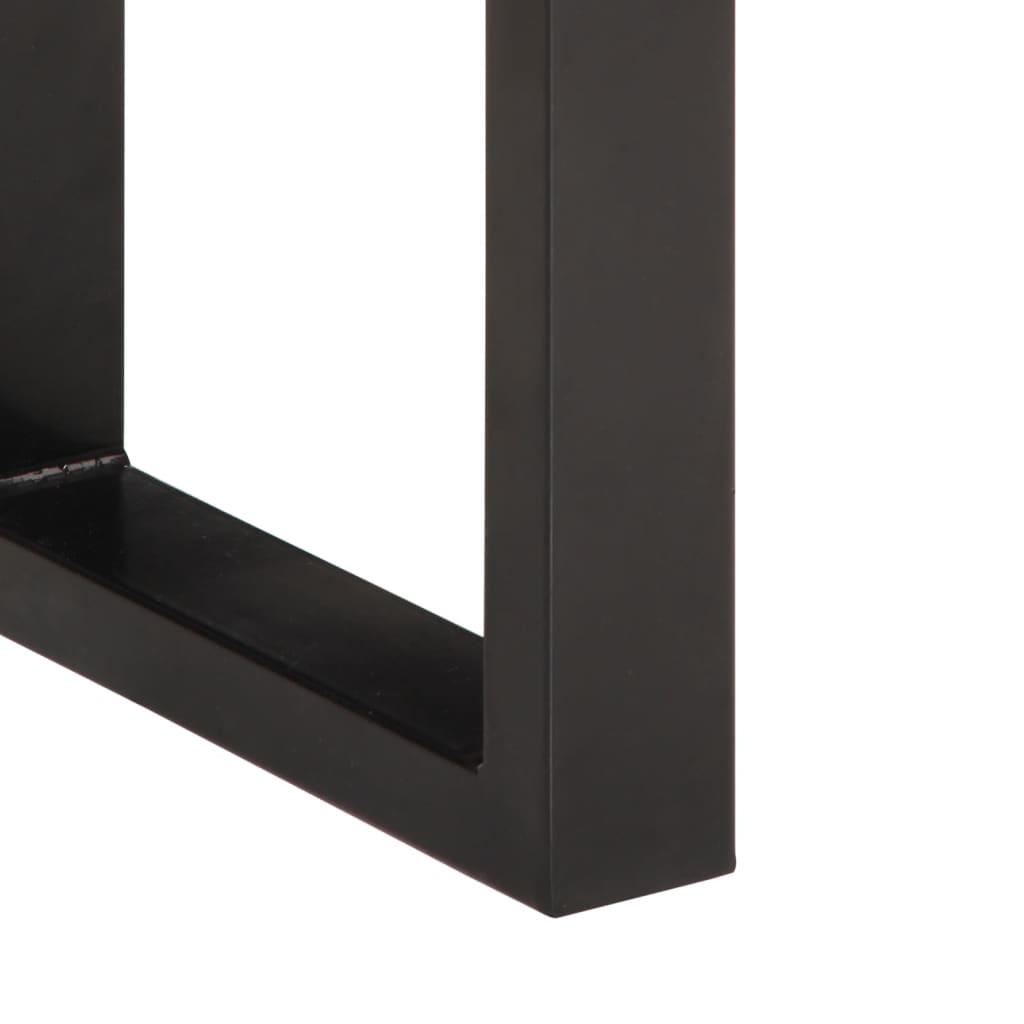 Tömör akácfa és acél pad 160 cm