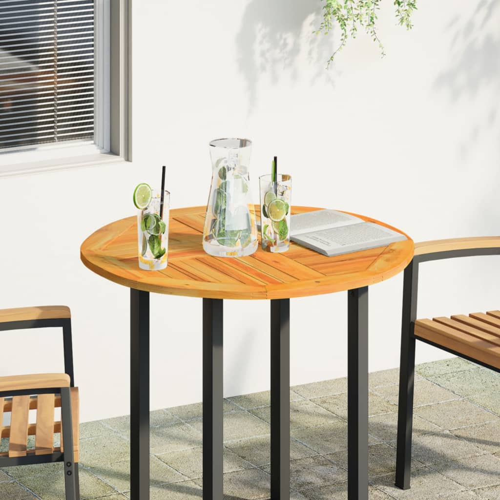 Tömör akácfa kerek asztallap ø80 x 2,2 cm