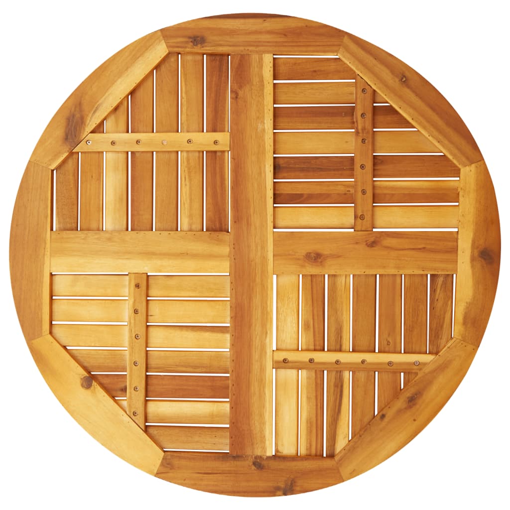 Tömör akácfa kerek asztallap ø80 x 2,2 cm