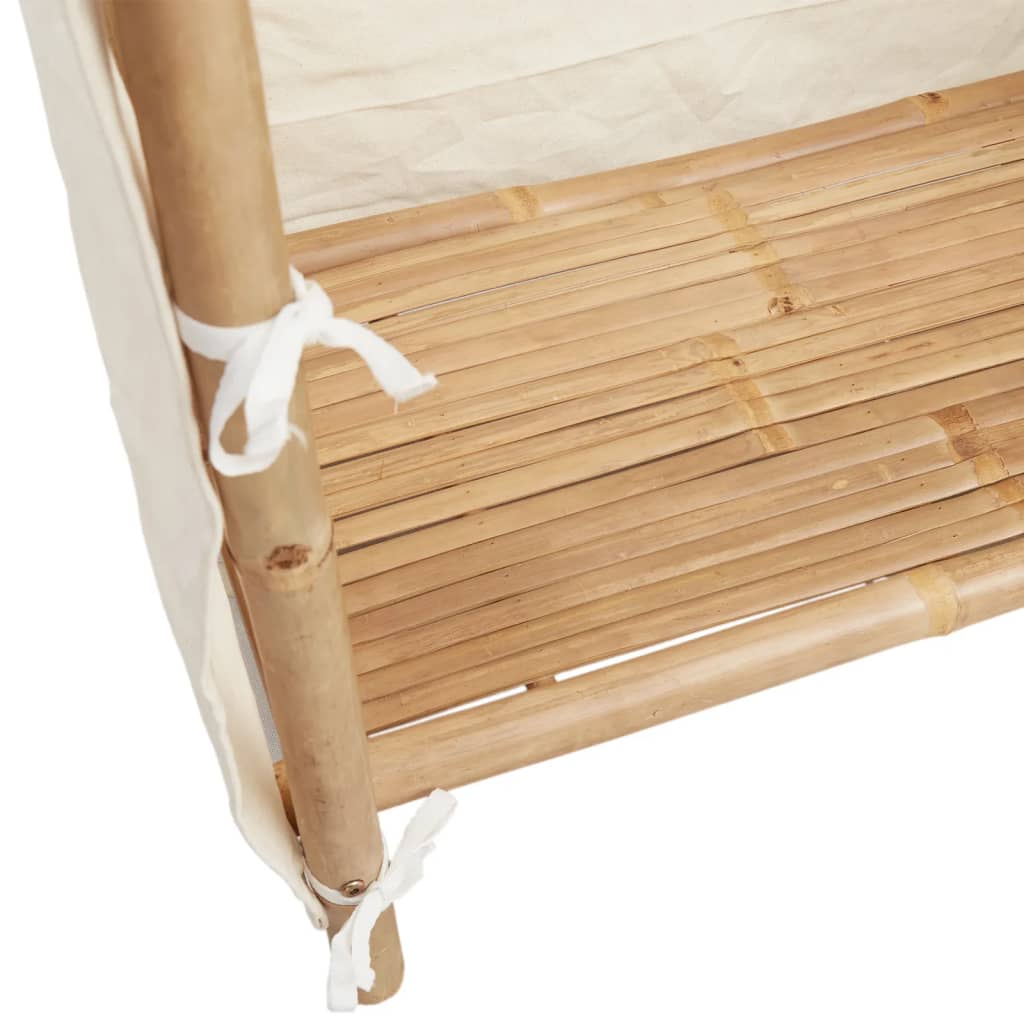 Bambusz ruhásszekrény 110 x 45 x 170 cm