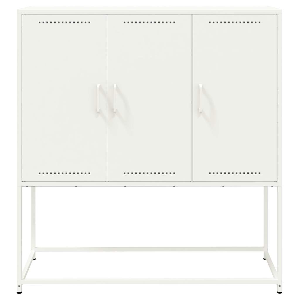 Fehér acél magasszekrény 100,5 x 39 x 107 cm