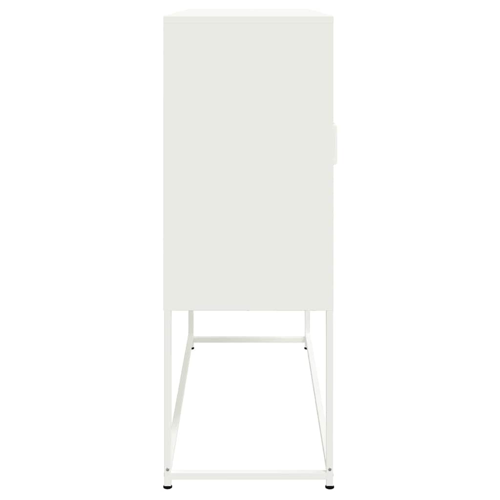 Fehér acél magasszekrény 100,5 x 39 x 107 cm